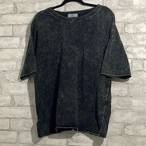 Zenana Green Acid Washed Short sleeved T-Shirt XL